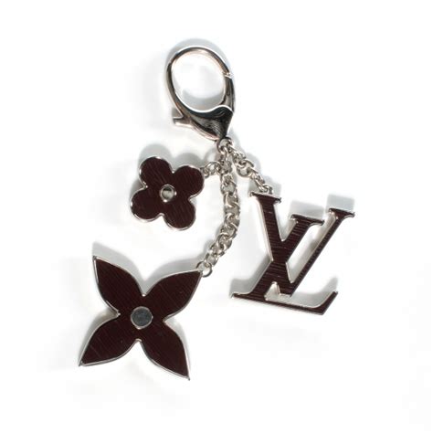 LOUIS VUITTON Fleur d Epi Bag Charm Moka 